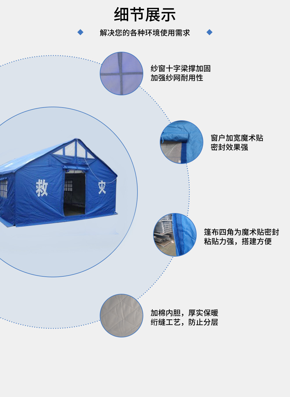 36㎡救灾单帐篷